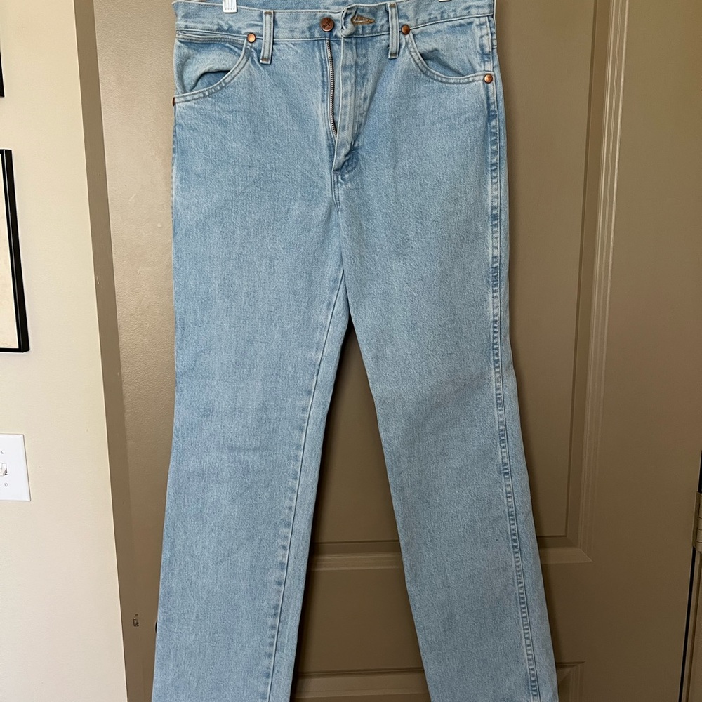 Mens Wrangler Slim Bootcut Jeans Size 30/32